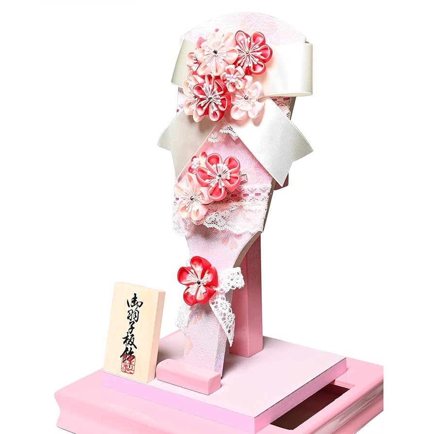 Amazon | 【羽子板】【摘み細工羽子板】9号夢花つまみ細工羽子板